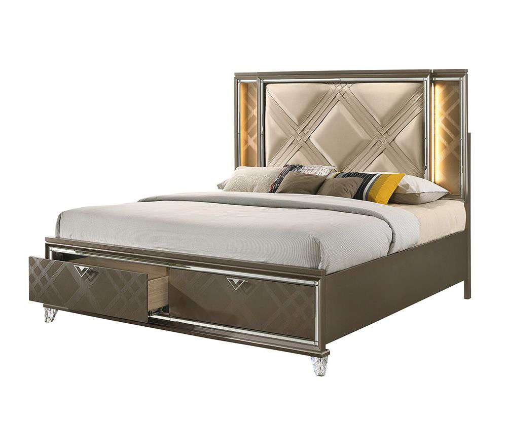 ACME Furniture - Skylar Eastern King Bed w/Storage - 25317EK veiw 1