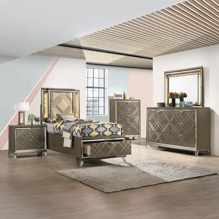ACME Furniture - Skylar Full Bed w/Storage - 25335F view 4