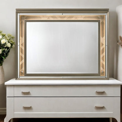 ACME Furniture - Skylar Mirror w/LED - 25324 view 3