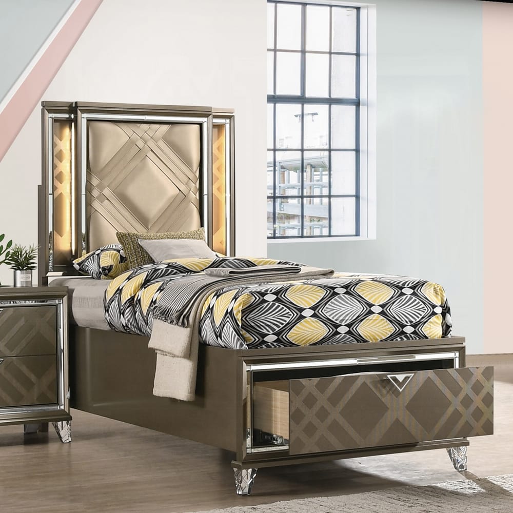 ACME Furniture - Skylar Twin Bed w/Storage - 25340T view 4