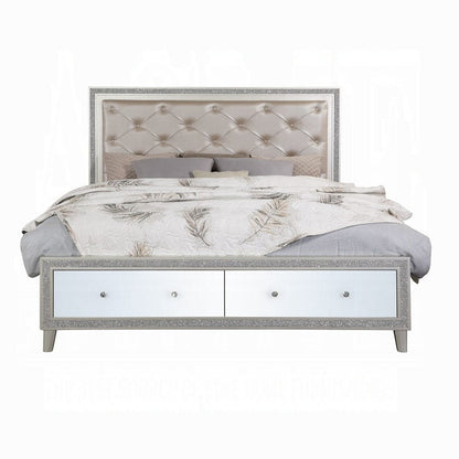 ACME Furniture - Sliverfluff California King Bed w/Storage & LED - BD00240CK view 3