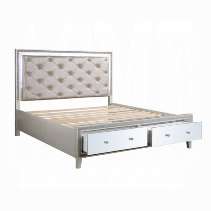 ACME Furniture - Sliverfluff California King Bed w/Storage & LED - BD00240CK view 4