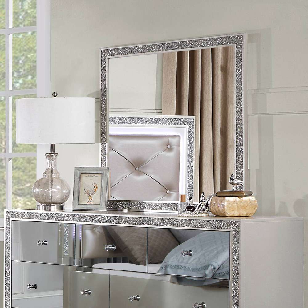 ACME Furniture - Sliverfluff Mirror - Mirrored & Champagne - BD00244 veiw 1