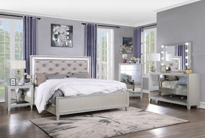 ACME Furniture - Sliverfluff Mirror w/Light - Mirrored & Champagne - BD00245 view 4