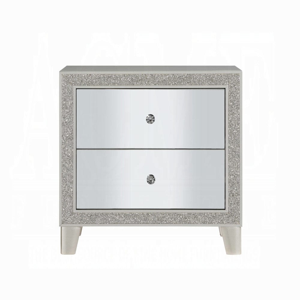 ACME Furniture - Sliverfluff Nightstand - Mirrored & Champagne - BD00243 view 2