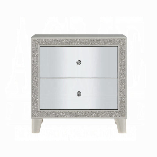 ACME Furniture - Sliverfluff Nightstand - Mirrored & Champagne - BD00243 view 2