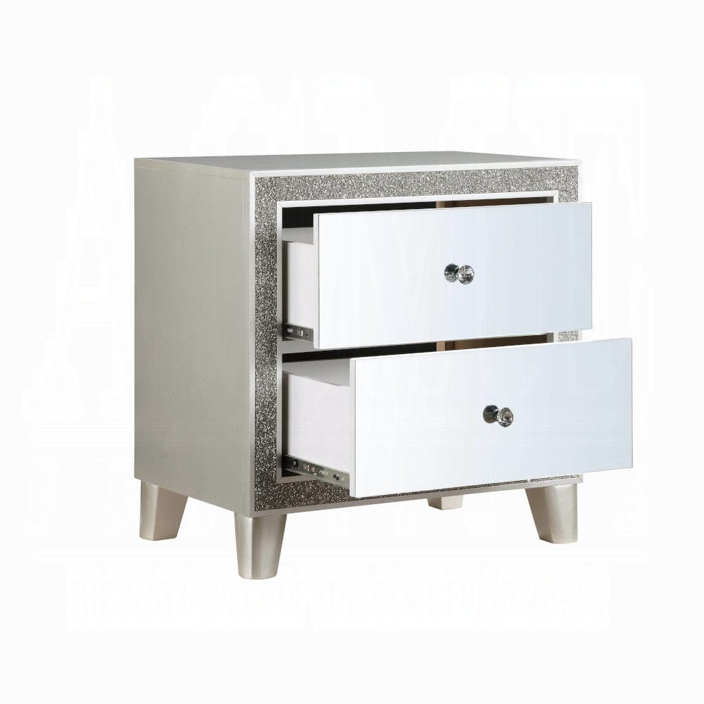 ACME Furniture - Sliverfluff Nightstand - Mirrored & Champagne - BD00243 view 3