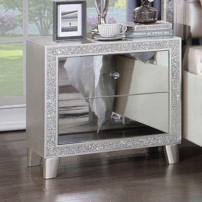 ACME Furniture - Sliverfluff Nightstand - Mirrored & Champagne - BD00243 view 5