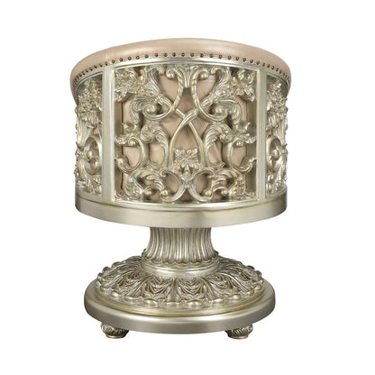 ACME Furniture - Sorina Arm Chair - Synthetic Leather & Antique Gold - DN01220 veiw 4