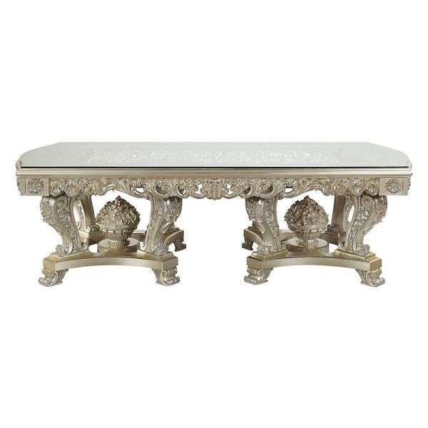 ACME Furniture - Sorina Dining Table - Antique Gold - DN01208 view 2