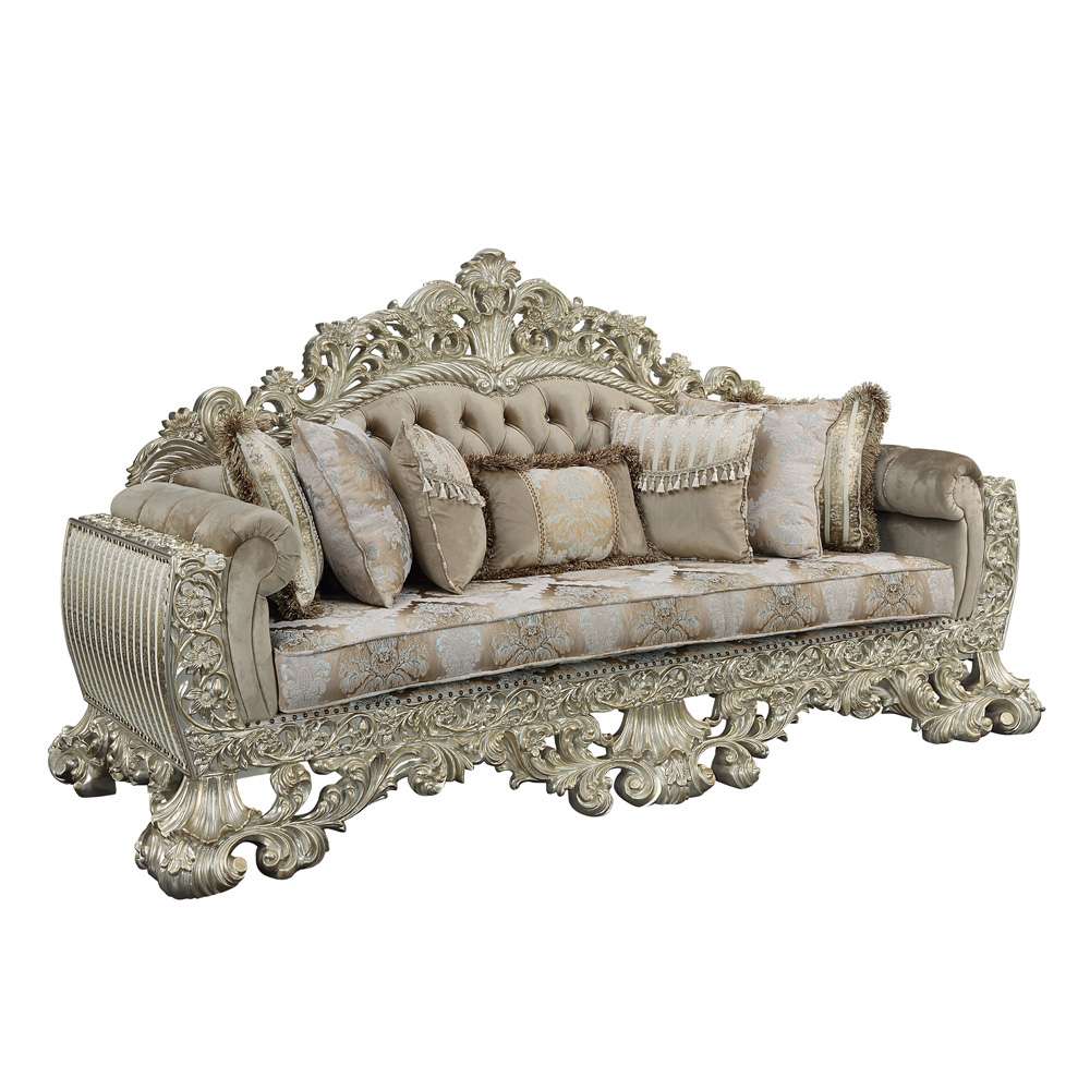 ACME Furniture - Sorina Sofa w/7 Pillows - Antique Gold - LV01205 veiw 1