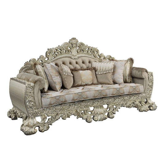 ACME Furniture - Sorina Sofa w/7 Pillows - Antique Gold - LV01205 veiw 1