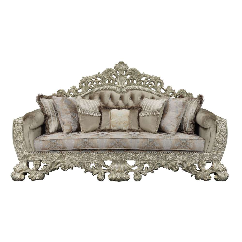 ACME Furniture - Sorina Sofa w/7 Pillows - Antique Gold - LV01205 veiw 2