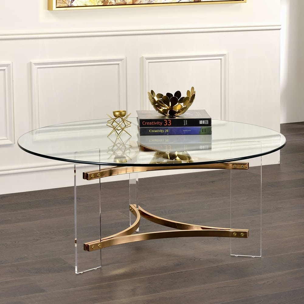 ACME Furniture - Sosi Coffee Table - Gold  - LV01083 view 4