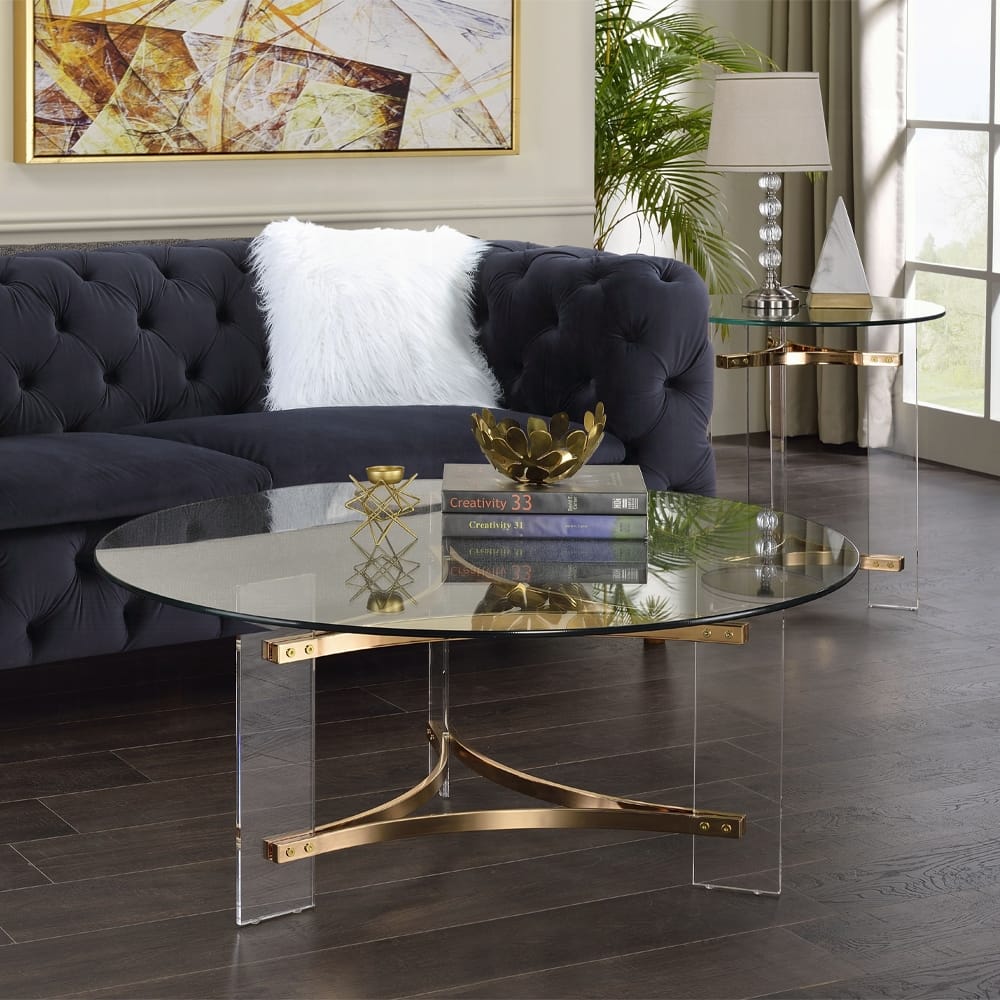 ACME Furniture - Sosi Coffee Table - Gold  - LV01083 view 5