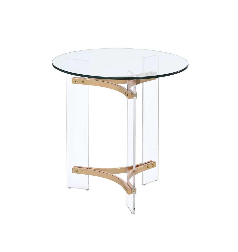 ACME Furniture - Sosi End Table - Gold  - LV01084 view 1