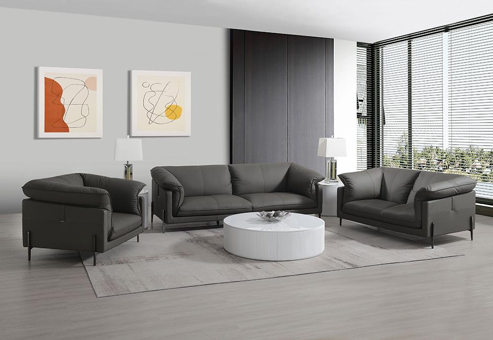 ACME Furniture - Tadi Sofa - Black Top Grain Leather - LV04510 view 6