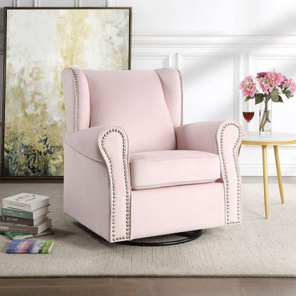 ACME Furniture - Tamaki Swivel Chair w/Glider - Pink - LV00923 veiw 1