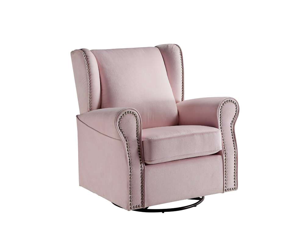 ACME Furniture - Tamaki Swivel Chair w/Glider - Pink - LV00923 veiw 2