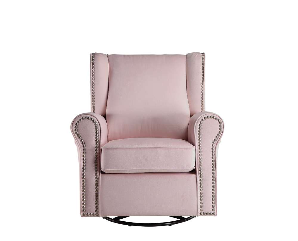 ACME Furniture - Tamaki Swivel Chair w/Glider - Pink - LV00923 veiw 3