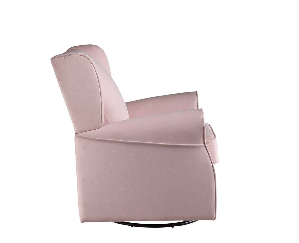 ACME Furniture - Tamaki Swivel Chair w/Glider - Pink - LV00923 veiw 4
