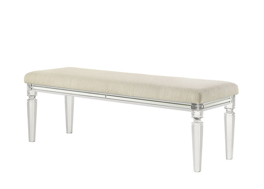 ACME Furniture - Tarian Bench - Pearl White Finish - BD02322 veiw 1