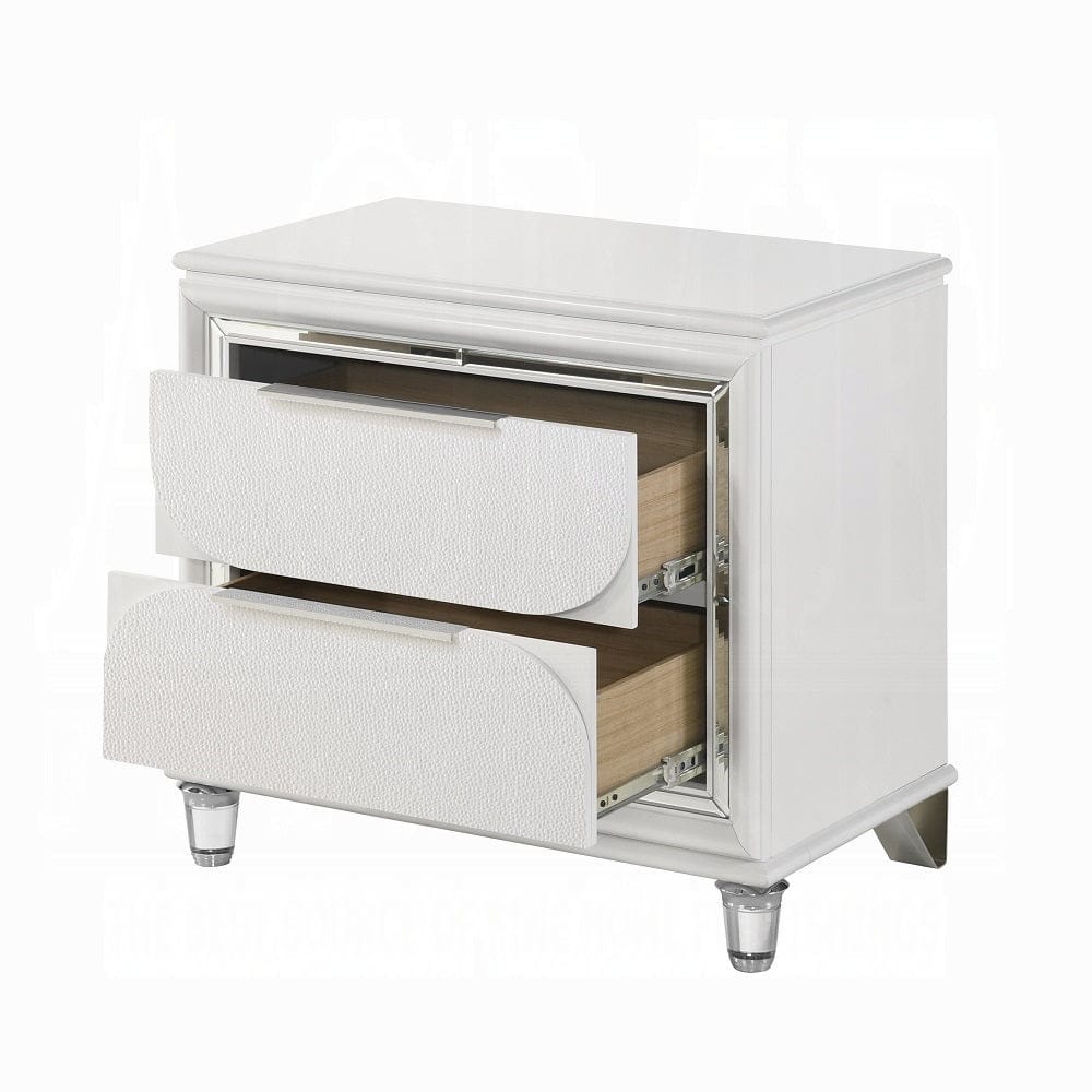 ACME Furniture - Tarian Nightstand - Pearl White - BD02318 view 4