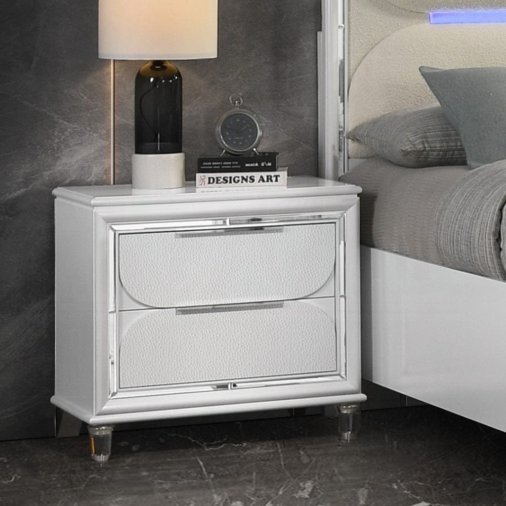 ACME Furniture - Tarian Nightstand - Pearl White - BD02318 view 6