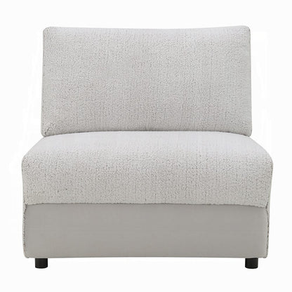 ACME Furniture - Tarrance - Modular Armless Chair - GraySherpa & Velvet - LV04894 view 2