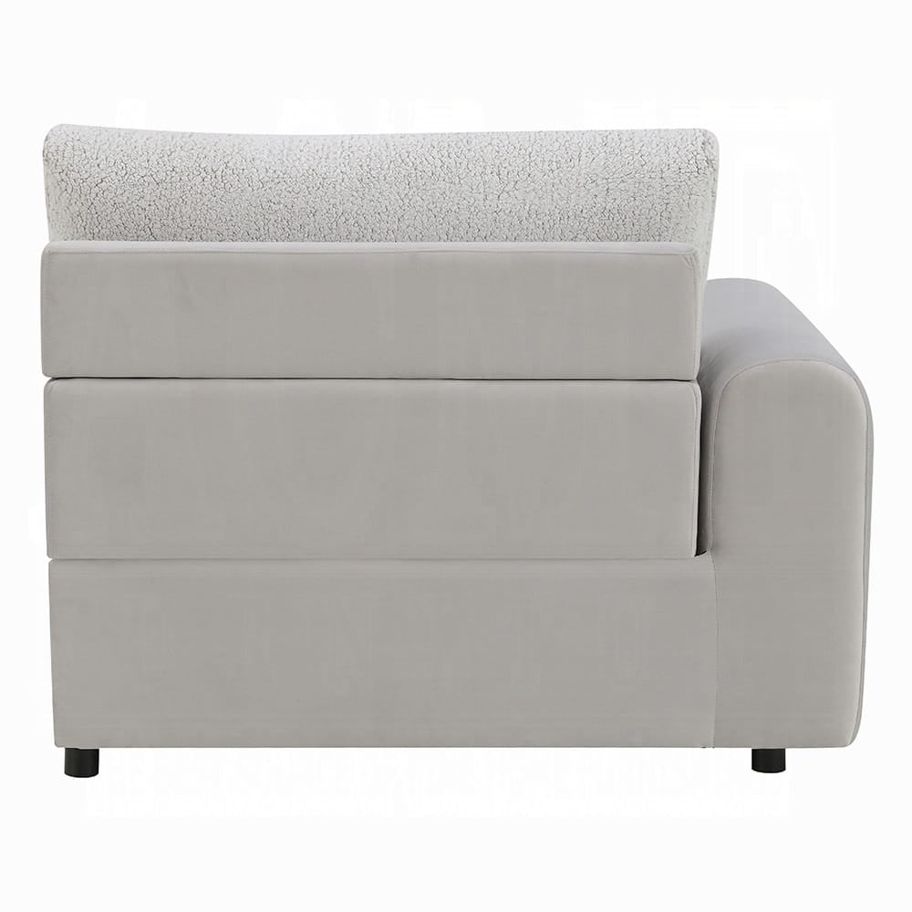 ACME Furniture - Tarrance - Modular Power LF Power Recliner - GraySherpa & Velvet - LV04890 view 4