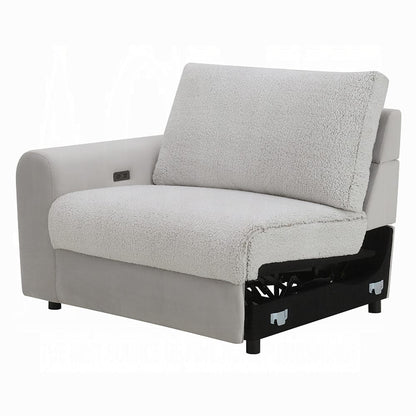 ACME Furniture - Tarrance - Modular Power LF Power Recliner - GraySherpa & Velvet - LV04890 view 6