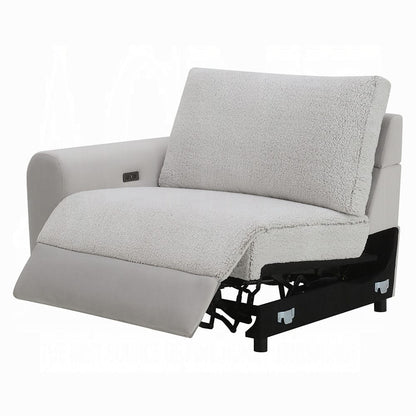 ACME Furniture - Tarrance - Modular Power LF Power Recliner - GraySherpa & Velvet - LV04890 view 7