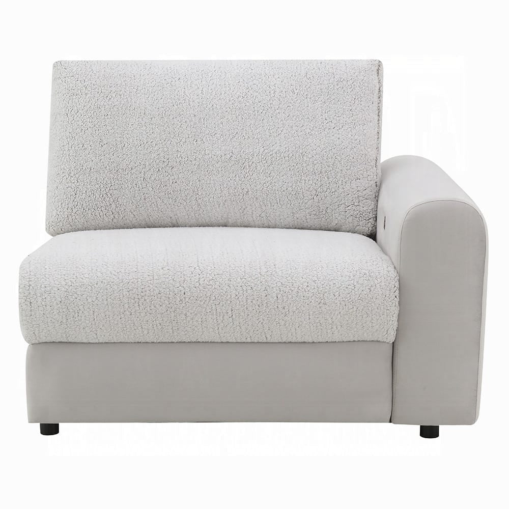 ACME Furniture - Tarrance - Modular RF Power Recliner - GraySherpa & Velvet - LV04895 view 1