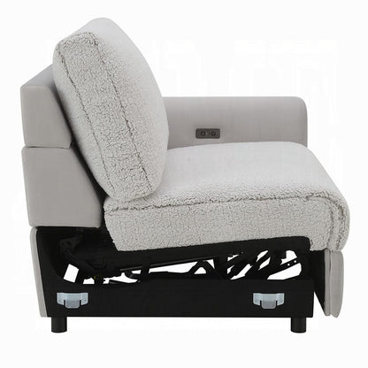 ACME Furniture - Tarrance - Modular RF Power Recliner - GraySherpa & Velvet - LV04895 view 8