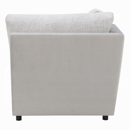 ACME Furniture - Tarrance - Modular wedge - GraySherpa & Velvet - LV04893 view 3