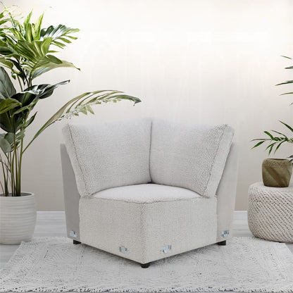 ACME Furniture - Tarrance - Modular wedge - GraySherpa & Velvet - LV04893 view 5