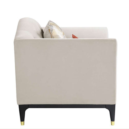 ACME Furniture - Tayden Chair w/2 Pillows - Beige Velvet - LV01157 veiw 3