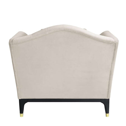 ACME Furniture - Tayden Chair w/2 Pillows - Beige Velvet - LV01157 veiw 4