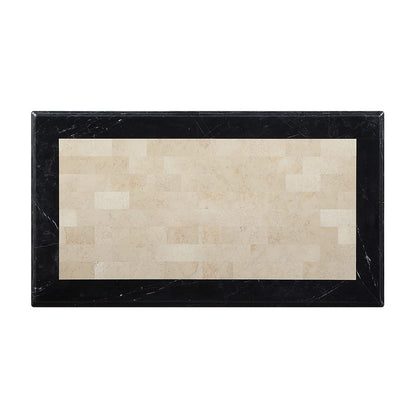 ACME Furniture - Tayden - Coffee Table w/Marble Top - Natural Marble Top & Black Finish - LV01158 view 3
