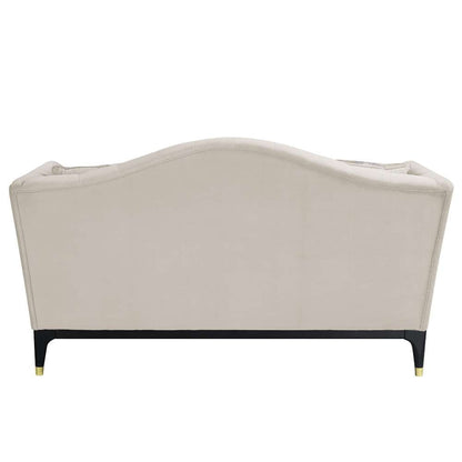 ACME Furniture - Tayden Loveseat w/4 Pillows - Beige Velvet - LV01156 veiw 4