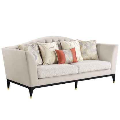 ACME Furniture - Tayden Sofa w/5 Pillows - Beige Velvet - LV01155 veiw 1