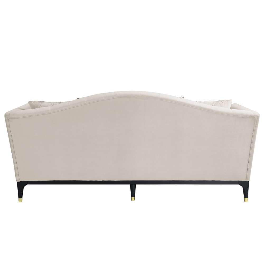 ACME Furniture - Tayden Sofa w/5 Pillows - Beige Velvet - LV01155 veiw 4