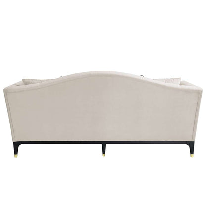 ACME Furniture - Tayden Sofa w/5 Pillows - Beige Velvet - LV01155 veiw 4