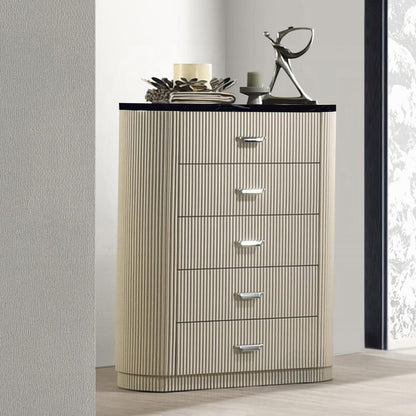 ACME Furniture - Travonte - Chest - Gray Linen & Beige - BD04886 view 4