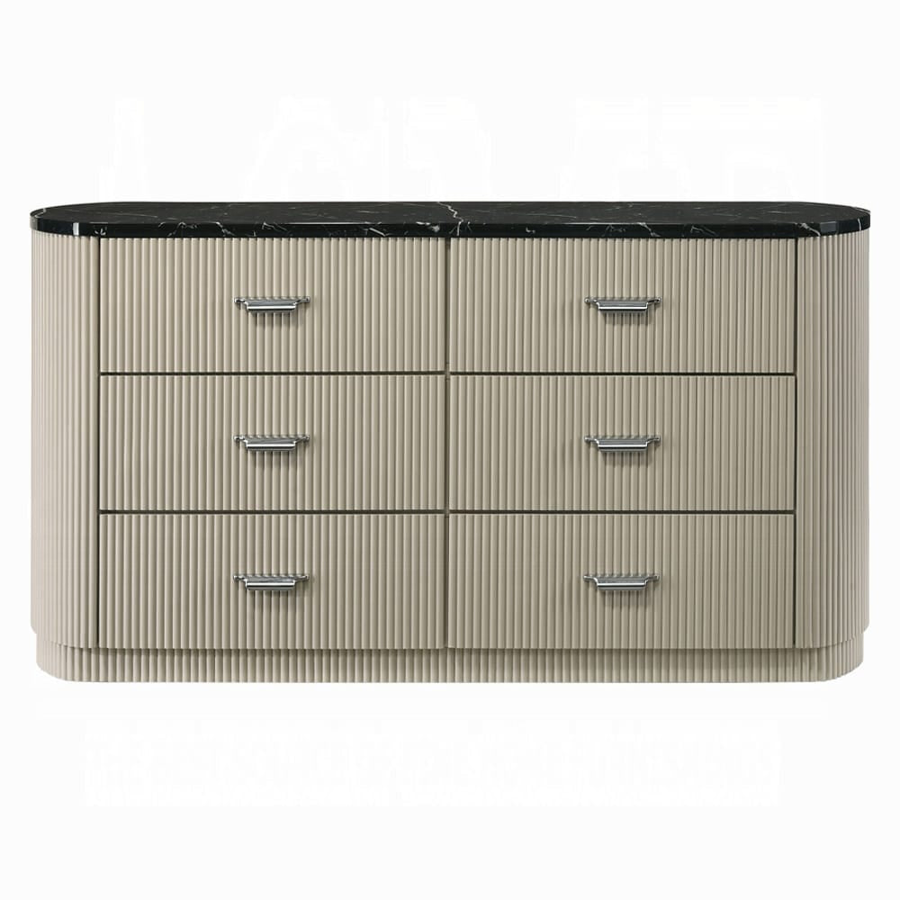 ACME Furniture - Travonte - Dresser - Gray Linen & Beige - BD04885 view 2
