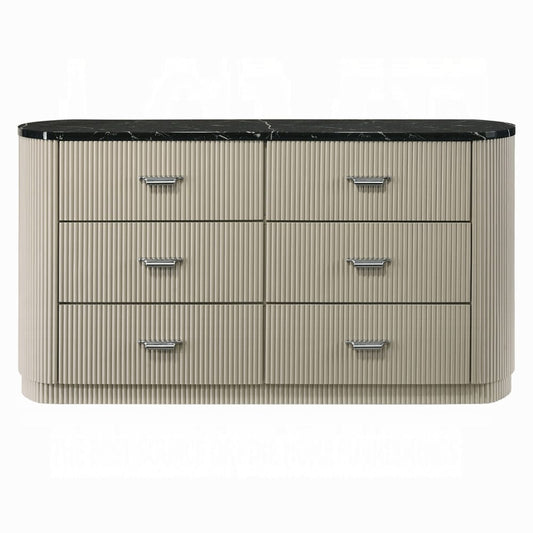 ACME Furniture - Travonte - Dresser - Gray Linen & Beige - BD04885 view 2
