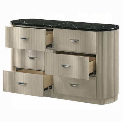 ACME Furniture - Travonte - Dresser - Gray Linen & Beige - BD04885 view 3