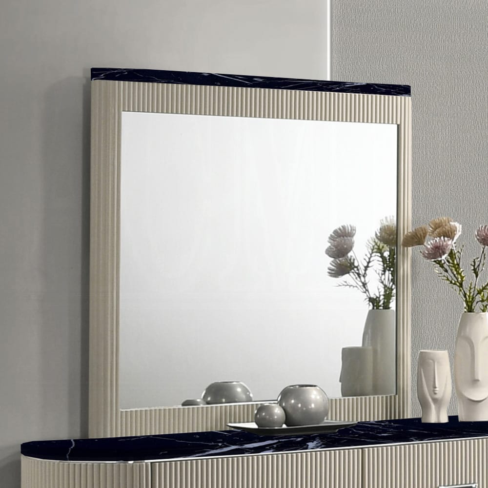 ACME Furniture - Travonte - Mirror - Gray Linen & Beige - BD04884 view 2
