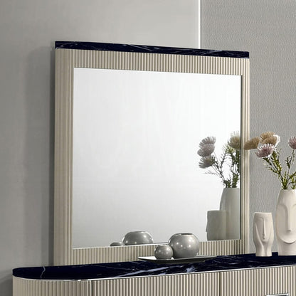 ACME Furniture - Travonte - Mirror - Gray Linen & Beige - BD04884 view 2