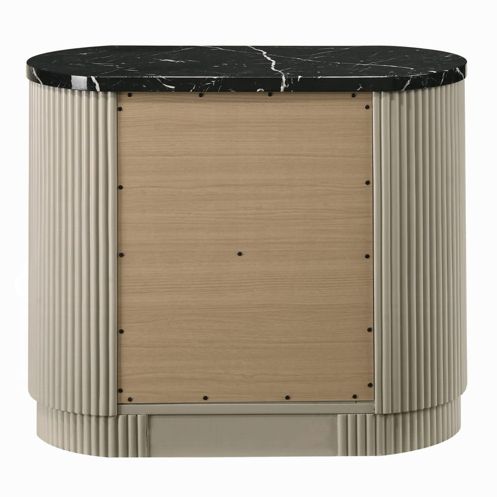 ACME Furniture - Travonte - Nightstand - Gray Linen & Beige - BD04883 view 4